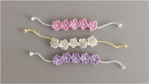 手工钩织一串小花花 针纺织品及原料详解